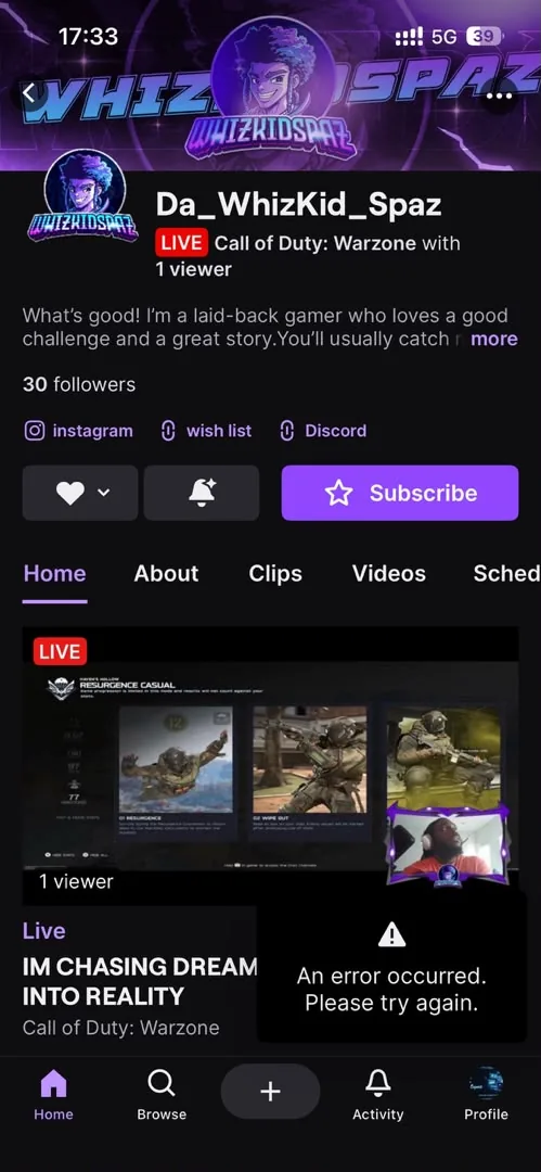 Da WhizKid before snapshot